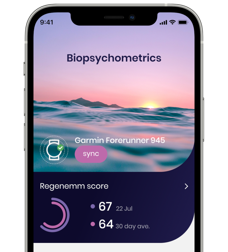 Regenemm mobile app preview